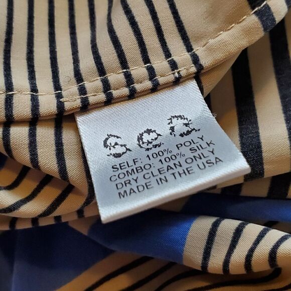 Sea New York Striped Dolman Button-up Blouse Size 8 - Picture 7 of 7